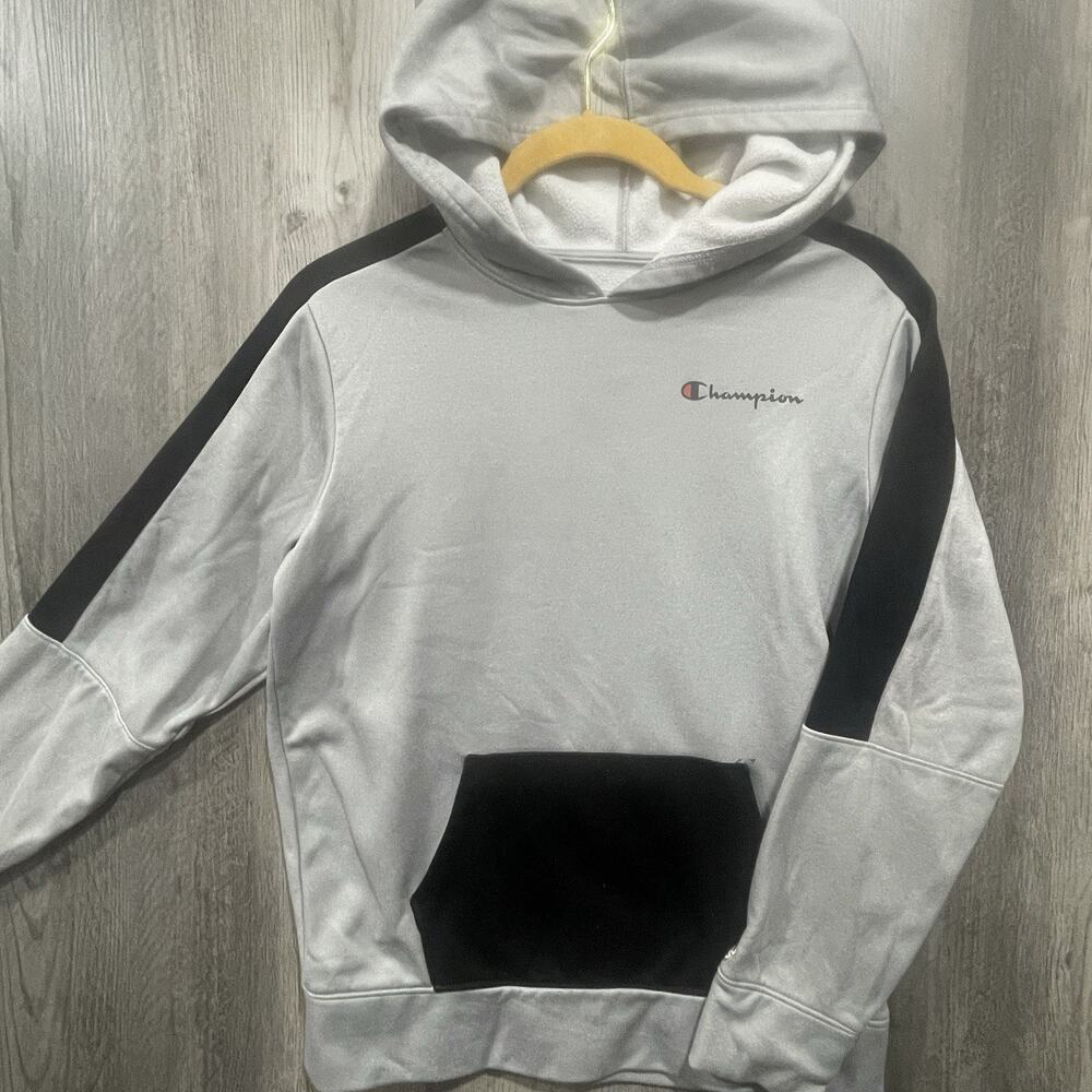 Champion Youth Boys Large (14-16) Gray Hoodie